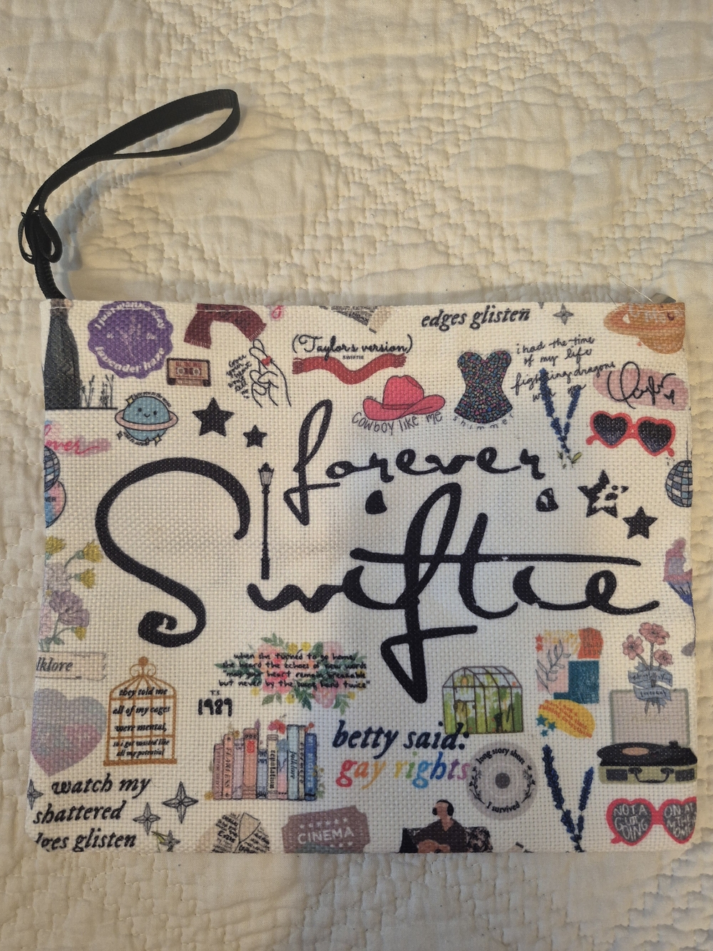 Taylor Swift Makeup Cosmetic Bag Swiftie Fan Gift Travel Pouch